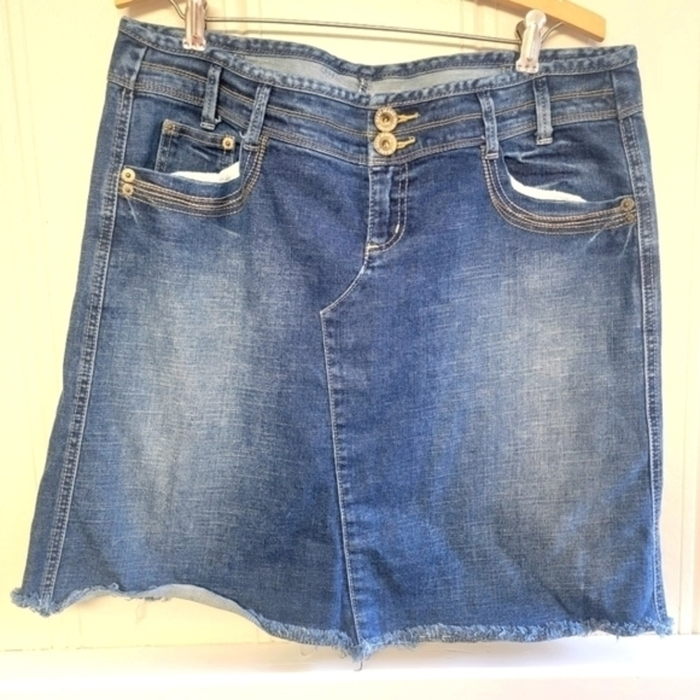 DKNY Denim Midi Skirt‎